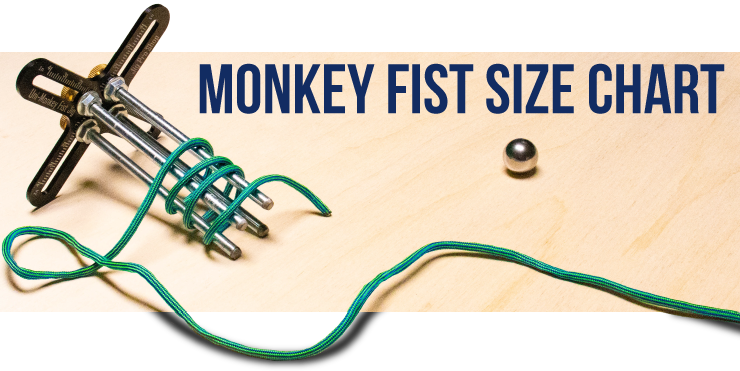 Monkey Fist Size Chart - Paracord Planet